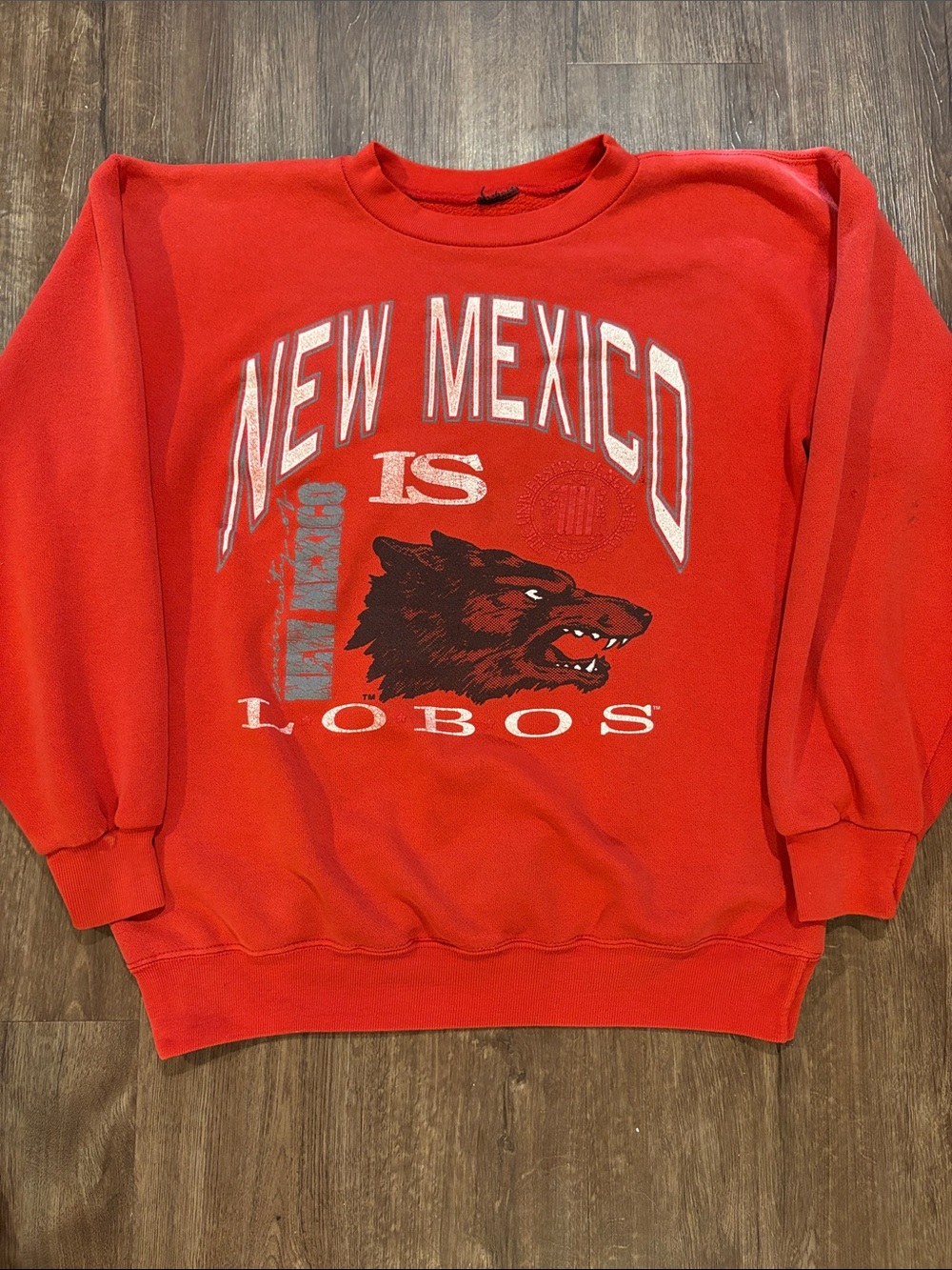 Vintage university of new Mexico Lobo’s men’s large crewneck sweater